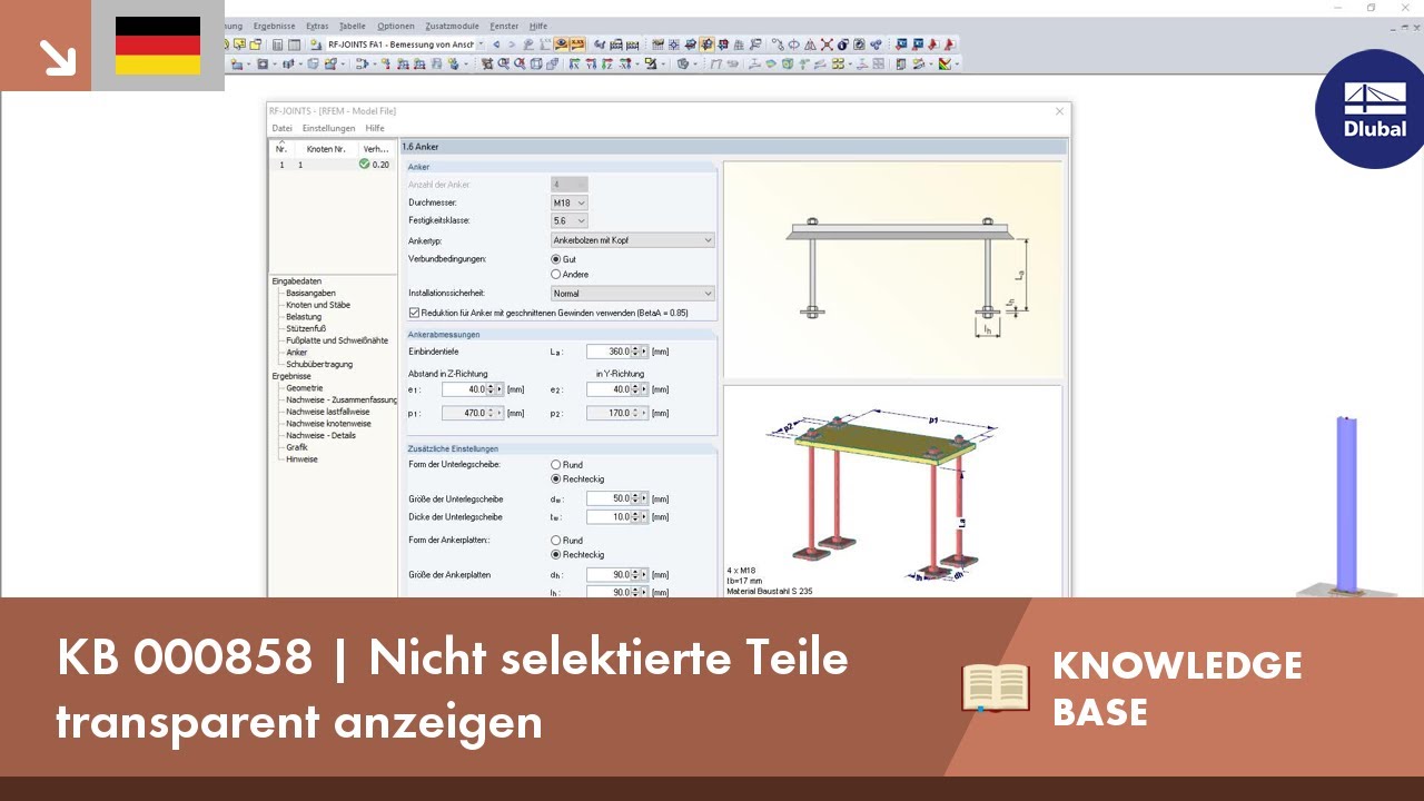 KB 000858 | Nicht selektierte Teile transparent anzeigen