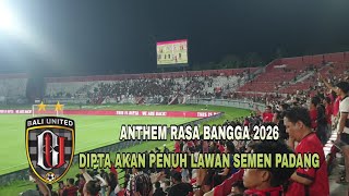 Download lagu Anthem rasa bangga bali united fc 2026 | stadion dipta gianyar akan penuh saat lawan semen padang? mp3
