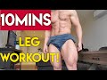 The BEST At Home Leg Workout (No Equipment!)