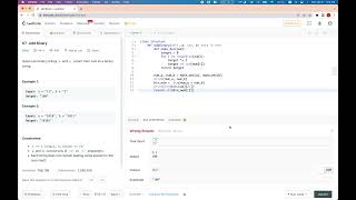 리트코드 67. Add Binary | Easy | 두개의 리스트를 비교!