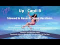 Up Bass Boasted Super Clean Version Cardi B