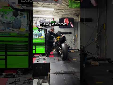 Rider Cannot Get Traction on Dyno😳