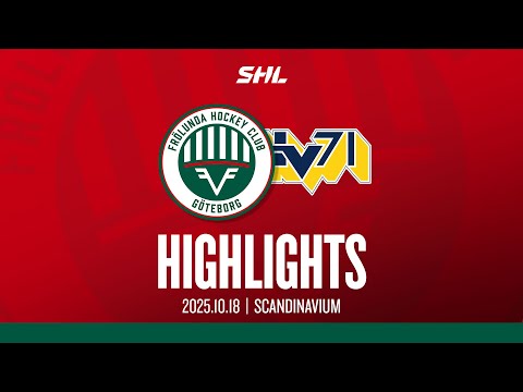 HIGHLIGHTS: Frölunda HC - HV71 | SHL | 2025-10-23