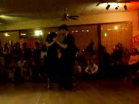 Luciana Valle  and  Alex Krebs  are  dancing  to  a  nontraditional song