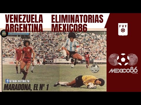 1985.05.26 Venezuela  Argentina -(Resumen - Clasificatorias Mexico1986) Pueblo Nuevo.