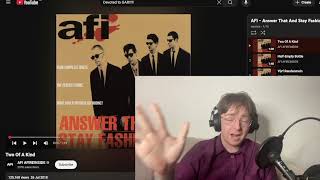 AFI - Two Of A Kind REACTION &amp; First Listen