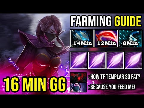 100% NEW IMBA HERO Crazy Farming Guide 1Item Per 2Min 16Min GG 8K MMR Templar Assassin 7.23E DotA 2