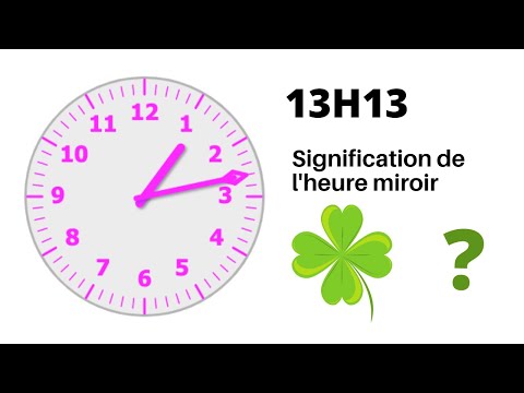 Heure miroir 13h13 : Signification