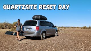 No Driving Today! - Taking a Much-Needed Van Life Break in Quartzsite | Desert Boondocking Day Off