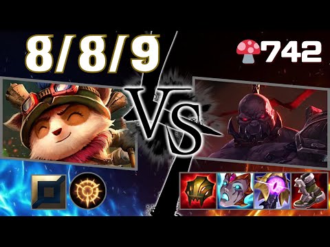 🍄742【GrandMaster/KR】TOP Teemo vs Sion【SN:레고팜#KR1】【Patch25.16】#leagueoflegends