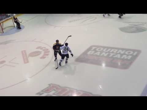 Mêlée + Fight/Bagarre Patrick Lapostolle vs Jean-Philip Chabot 25 février 2017