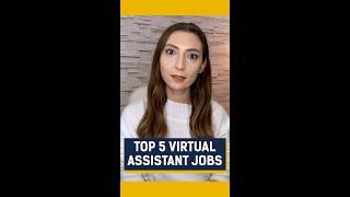 5 Must try virtual Assistant Jobs FROM HOME for beginners with NO EXPERIENCE - Shorts