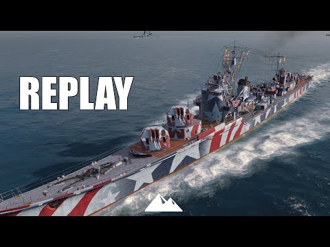 Kitakaze, the stronger Harugumo? Positioning! - World of Warships | [Replay] [German]