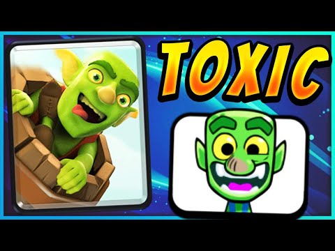 IMPOSSIBLE TO DEFEND! *NEW* TOXIC LOG BAIT DECK — Clash Royale