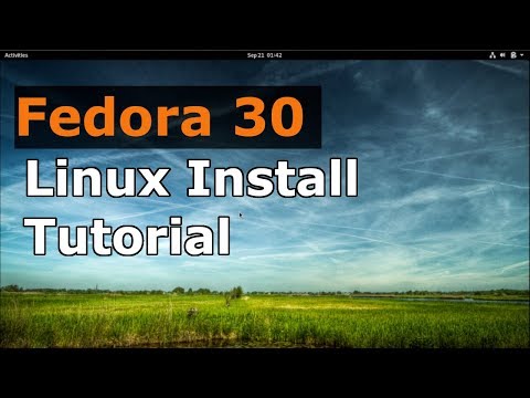 Fedora 30 Workstation Installation Tutorial (Linux Beginners Guide) Video