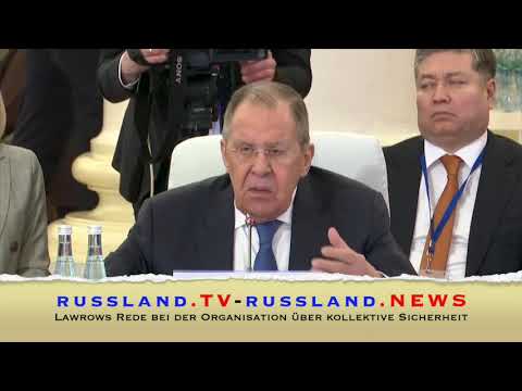 Lawrows Rede bei der Organisation über kollektive Sicherheit