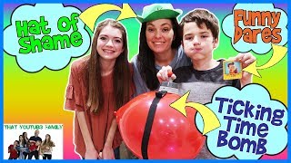 You&#39;re Busted!  Funny Surprise Balloon Popping Game - Family Game Night / That YouTub3 Family