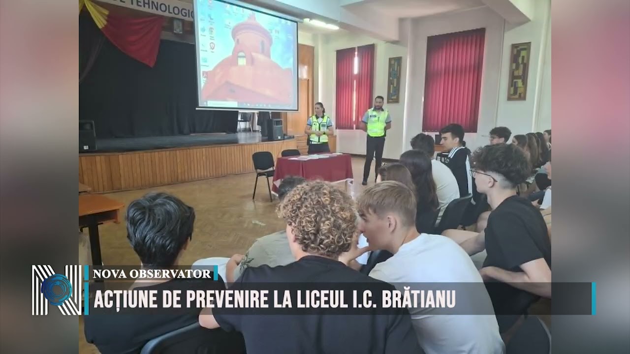 Acțiune de prevenire la Liceul I.C. Brătianu