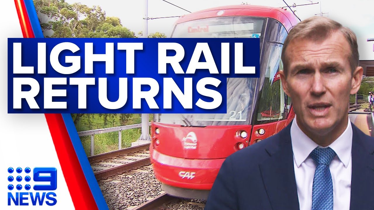 Sydney light rail to reopen ahead of schedule | 9 News Australia