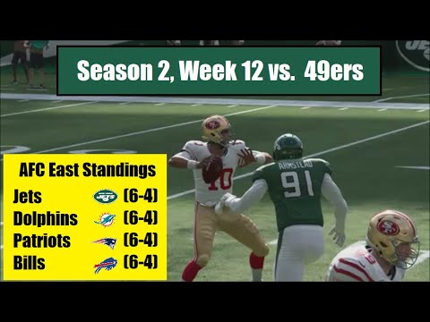 Arik Armstead faces former team - Ep. 27, S2G11 vs. 49ers - Madden 20 Jets Franchise