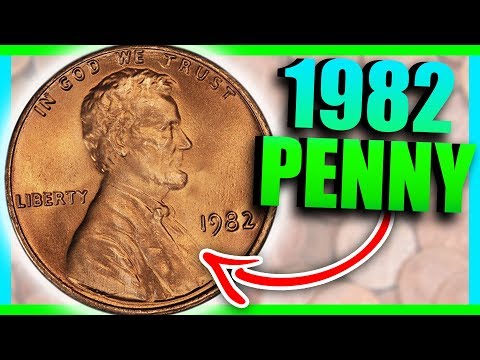 1982 PENNY SMALL DATE VS LARGE DATE - PENNIES WORTH MONEY