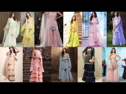 Top 35 + Trendy Sharara Gharara Design | latest sharara Dress for  party wear |