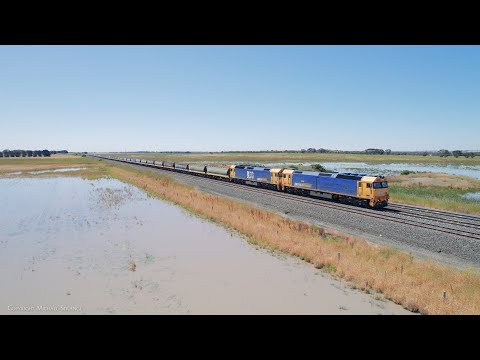 7731V Grain Train Passing Through Gheringhap Loop (10/12/2022) - PoathTV Australian Railways