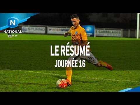 Championnat National : tous les buts de la 16e journée (2015-2016)