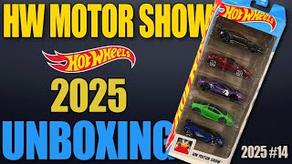 UNBOXING the New Hot Wheels 2025 HW MOTOR SHOW 5-Pack!