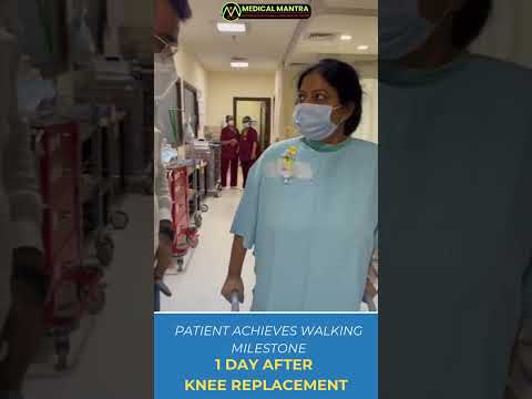 Patient Walks Just 1 Day After Knee Replacement! | Dr. Ranvijay Pathak