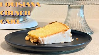 Classic Louisiana Crunch Cake Recipe | Southern Dessert Favorite