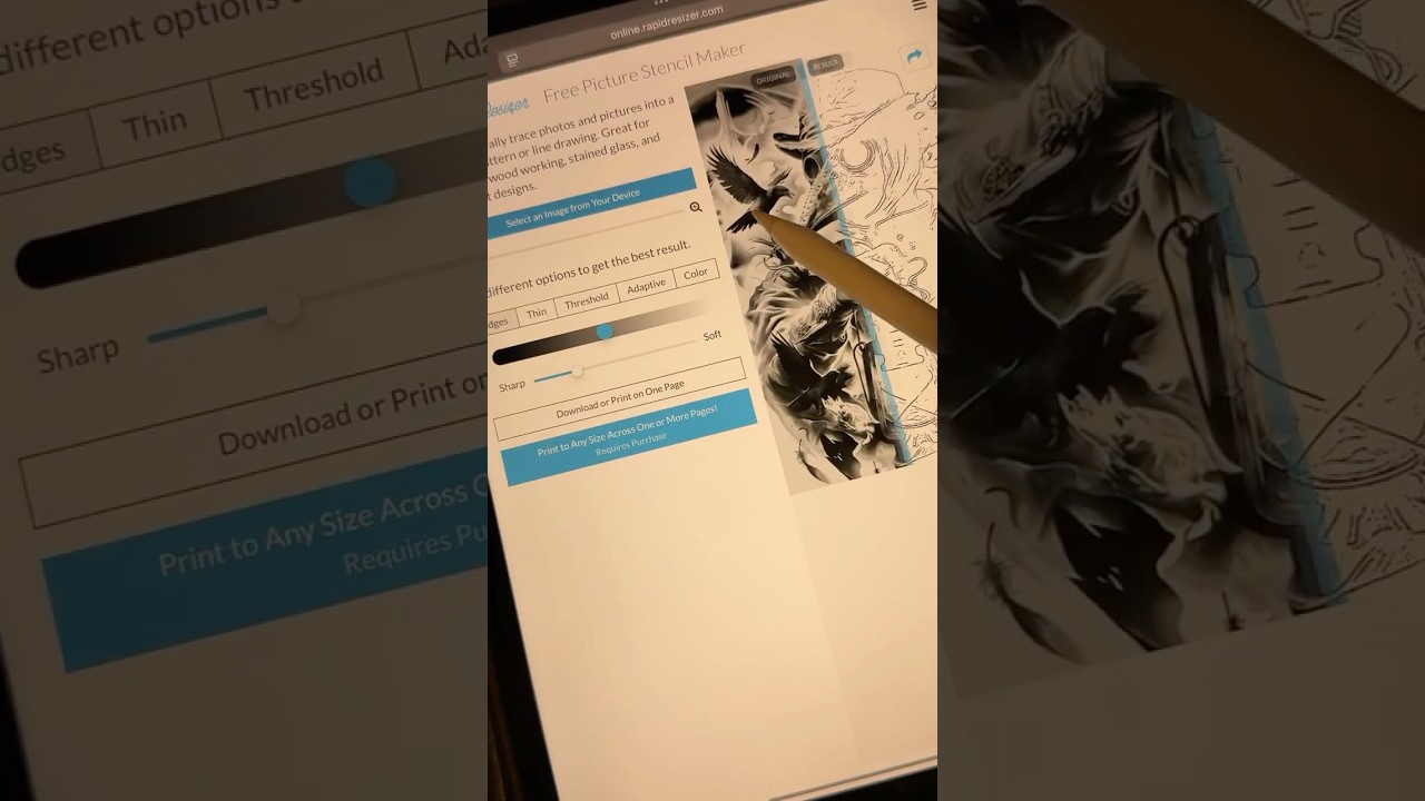 Best Tattoo Stencil App | Easy Way to Make Tattoo Stencils with Rapid Resizer