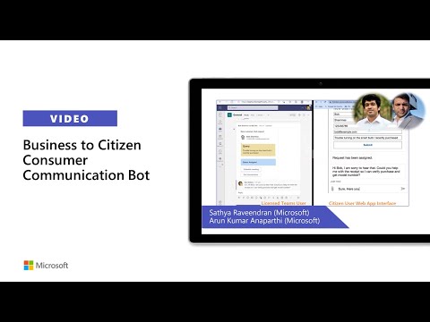 Business to Citizen Consumer Communication Bot