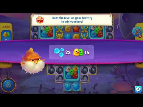 [FISHDOM Walkthrough] Super Hard Level 8444 (Qua màn - Fishdom)