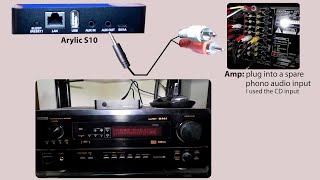 How to add WiFi Streaming to an old amp with Arylic S10 & Foobar2000