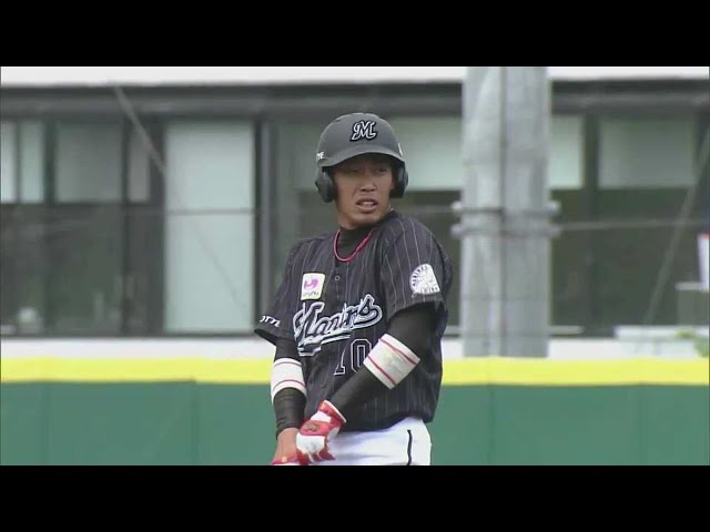 【ファーム】マリーンズ・加藤 先制のタイムリー2ベースヒット!! 2021/4/25 L-M(ファーム)