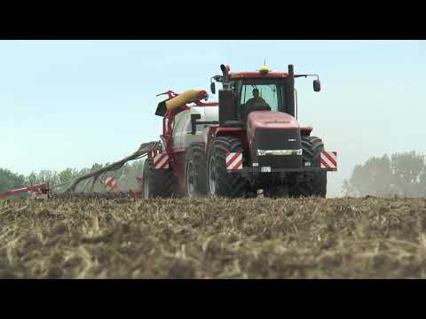 Case IH Steiger 450 with Horsch airseeder in Eastern Germany + Hofgut WInningen