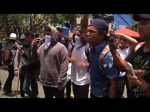 Straßenschlachten in Nicaragua