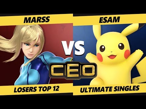 CEO 2019 SSBU - PG | Marss (ZSS) Vs. PG | ESAM (Pikachu) Smash Ultimate Tournament LR2 Top 12