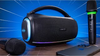 Be the Loudest Speaker at the Party Karaoke Wireless Bluetooth Speaker | 2 Microphones and RGB