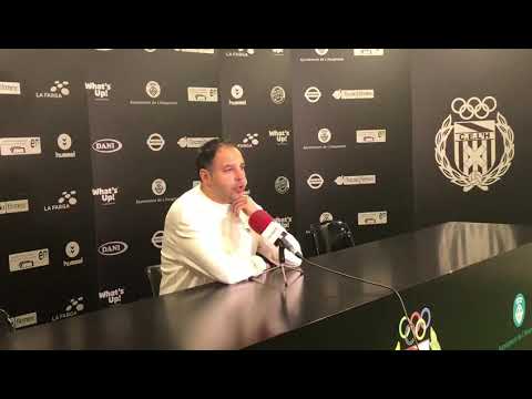 CE L'Hospitalet 3-2 Santfeliuenc FC. Tècnic Jonathan Risueño