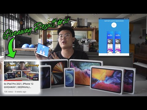 Giveaway Result #21 (6x iPad Pro 2021, iPhone 12)
