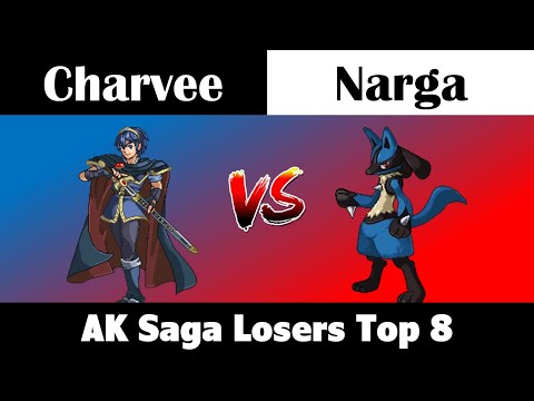 AK Saga: Charvee (Marth) vs Narga (Lucario) - Losers Top 8