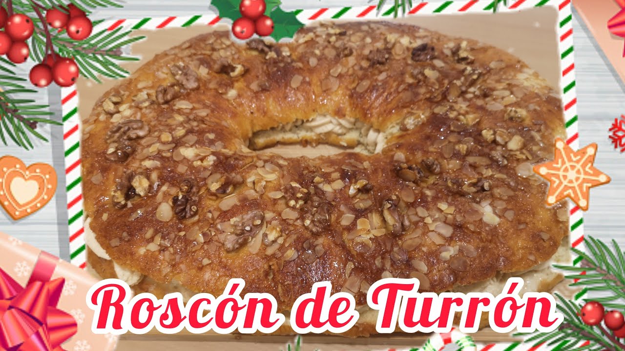 🥯ROSCÓN DE REYES RELLENO DE TURRÓN!! 👑👑👑✨FÁCIL Y RICO!! SIN MASA MADRE / ROSCA DE REYES