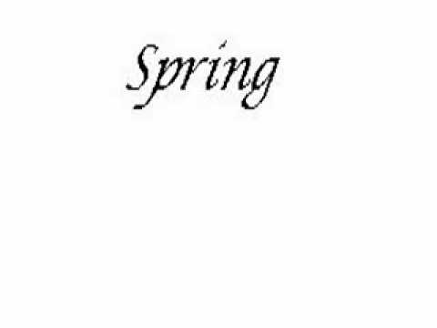 Spring Acrostic III