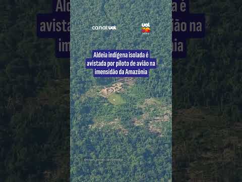Aldeia indígena isolada é avistada por piloto de avião na imensidão da Amazônia