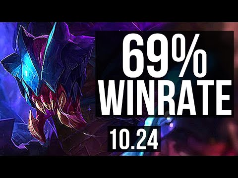 REK'SAI vs KINDRED (JUNGLE) | 69% winrate, 15/3/9, Dominating | EUW Master | v10.24