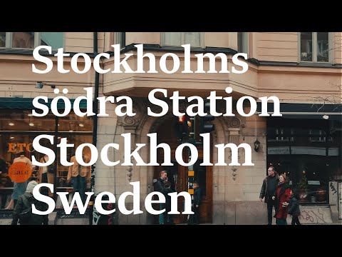 Walking around Stockholms södra Station in Stockholm, Sweden