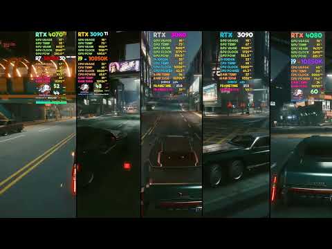 RTX 4070 Ti vs RTX 3090 Ti vs RTX 3080 vs RTX 3090 vs RTX 4080 | Cyberpunk 2077 4K ULTRA RT/DLSS OFF