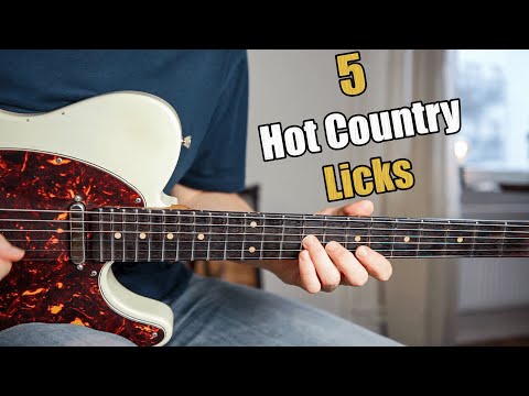 5 Hot Country Licks ⎮ TAB and Backing Tracks